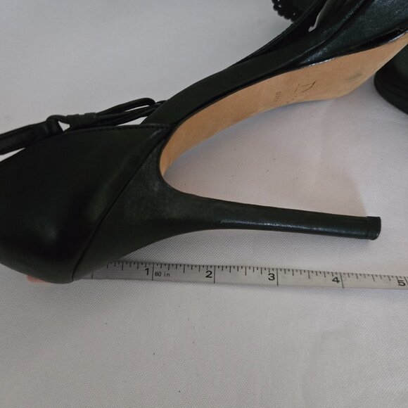 Christian Dior Platform Leather Heels Sandals SZ 36.5 (6.5) - Picture 14 of 15